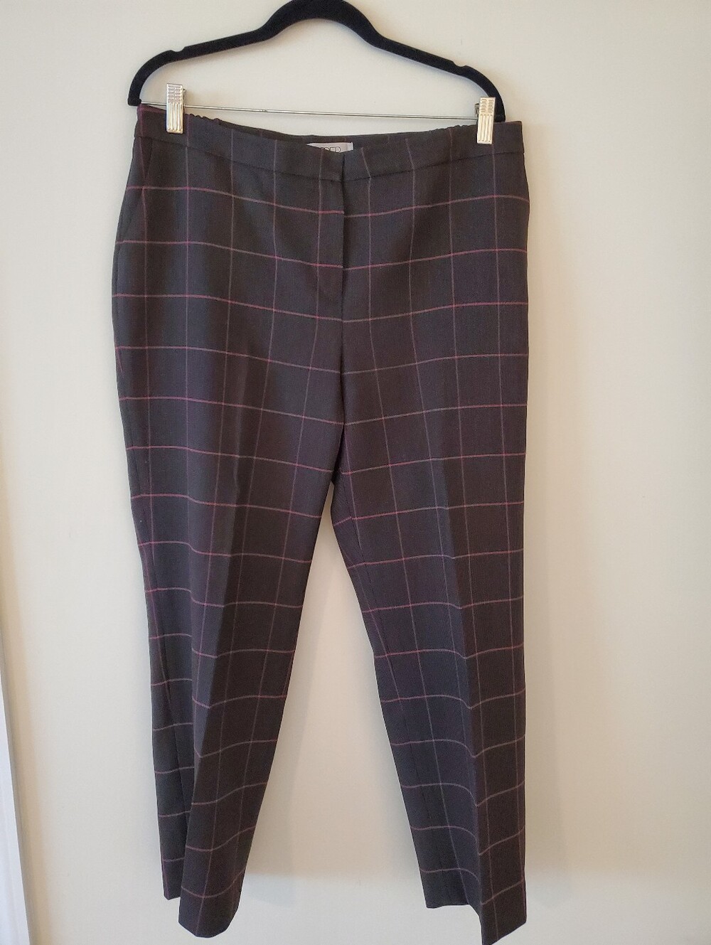 Kasper Women's Slacks with Windowpane Check Size 12